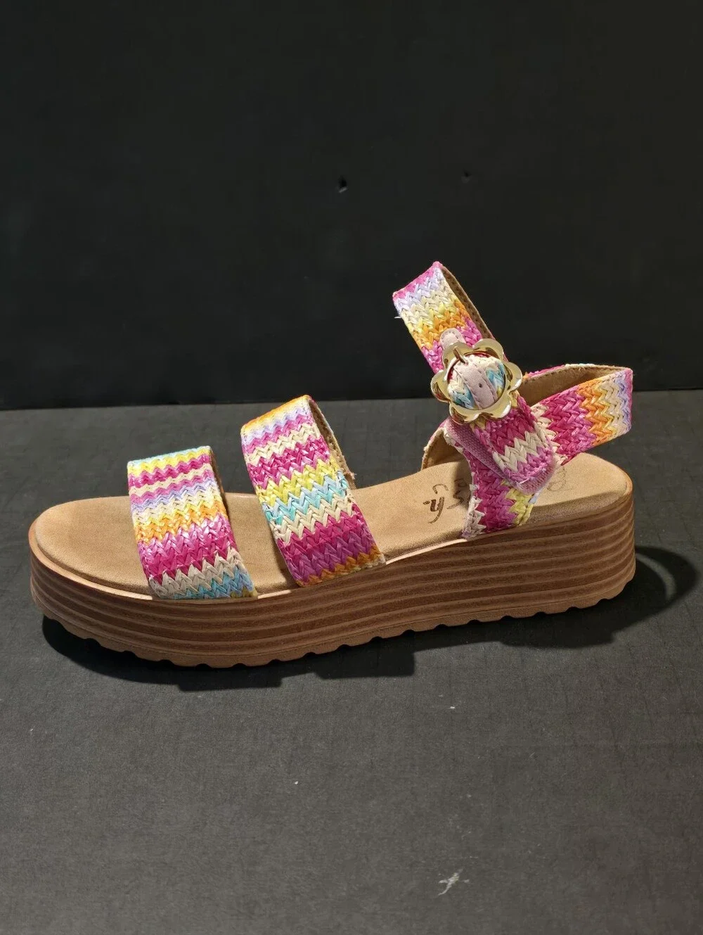 Blowfish Malibu Journey-K Strappy Platform Sandal SZ 3 KIDS